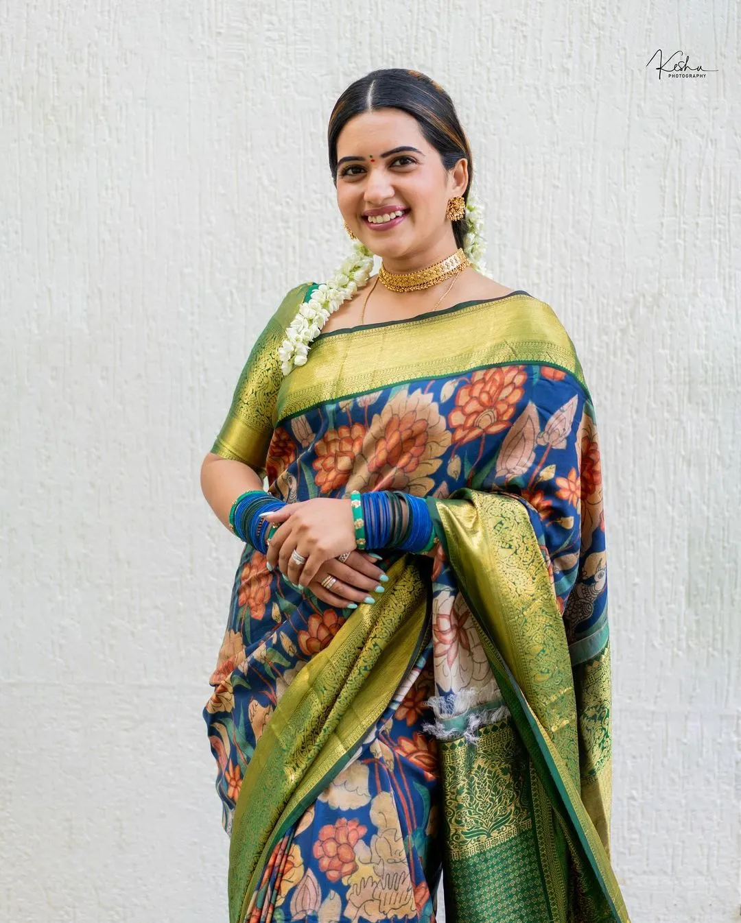 TOLLYWOOD ACTRESS SRAVANTHI CHOKARAPU IMAGES IN GREEN SAREE BLOUSE 5